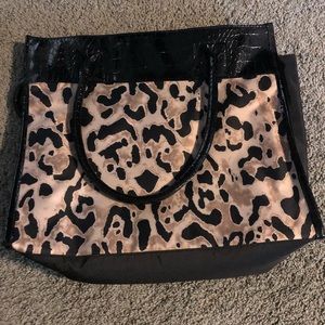 Leopard Square Tote Bag